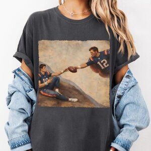 Drake Maye x Tom Brady Legend Rookie Football Comfort Colors Tee